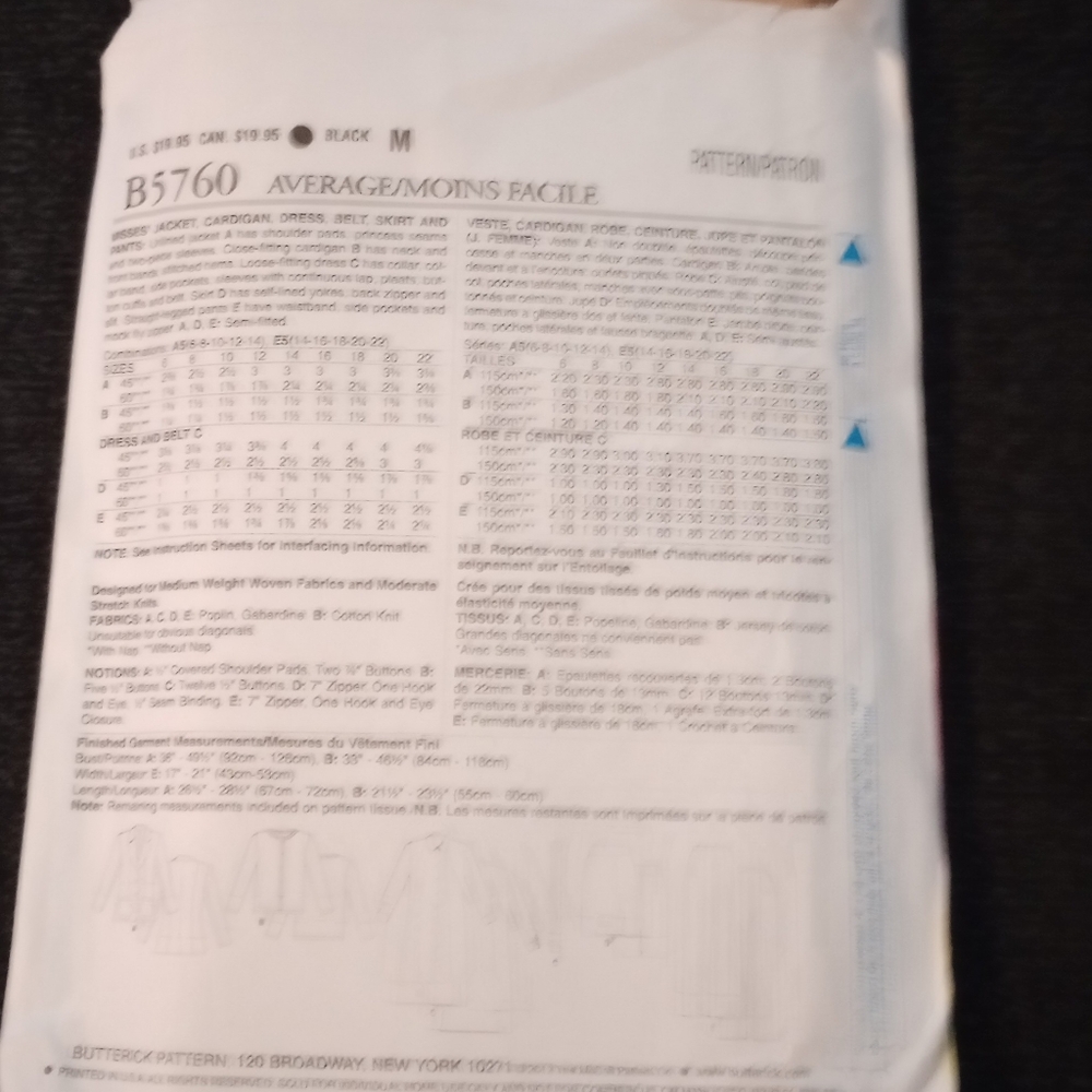 UNCUT sewing patterns - Picture 9 of 9